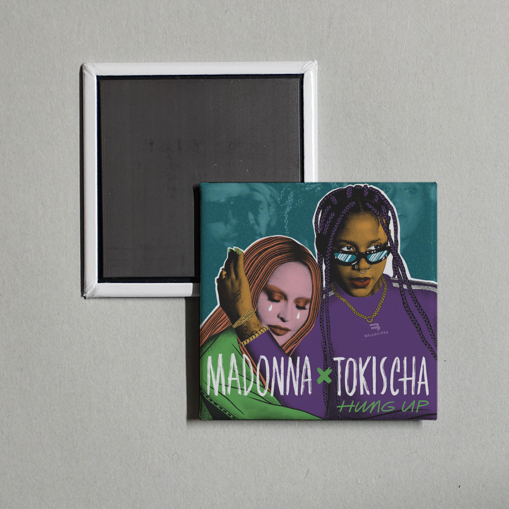 Madonna - Hung Up on Tokischa Album Cover Fridge Magnet
