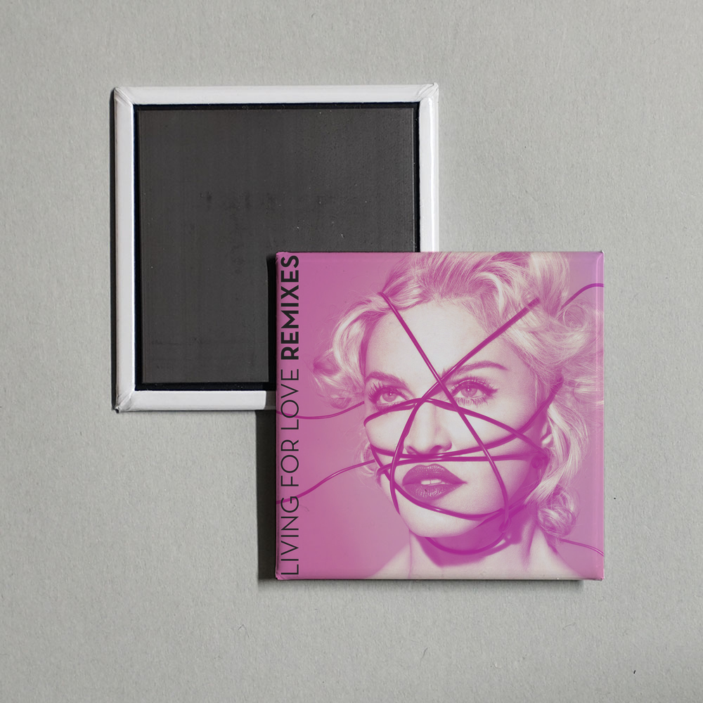 Madonna - Living For Love (Remixes) Album Cover Fridge Magnet