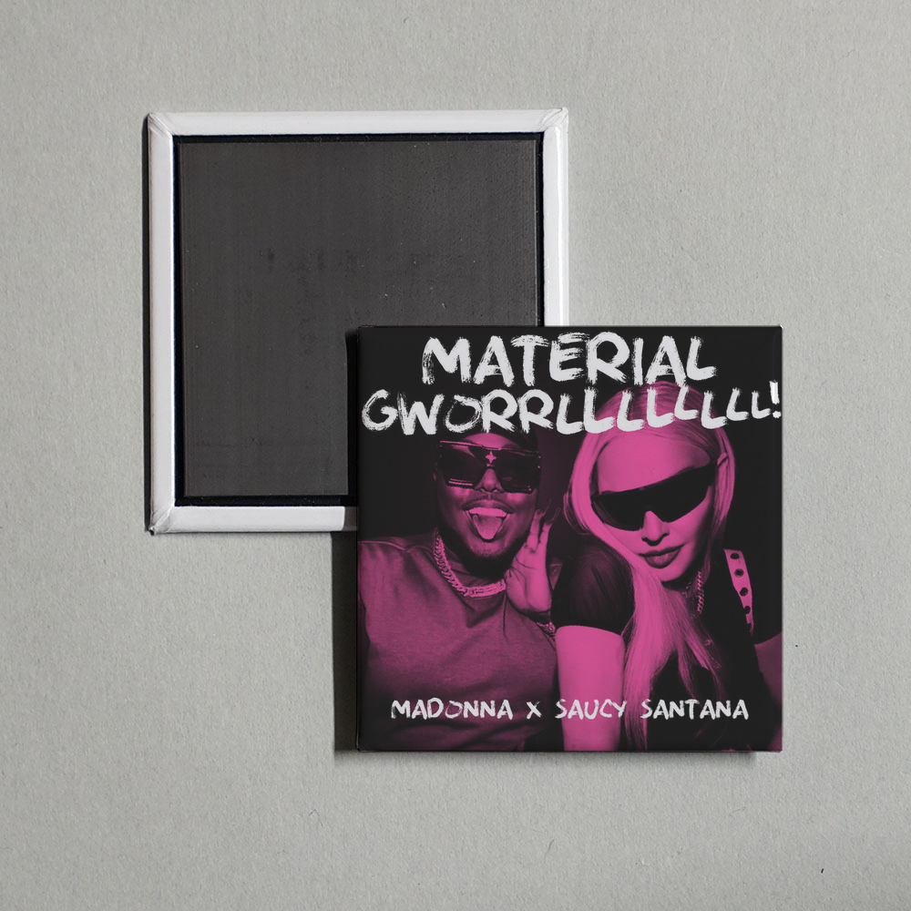 Madonna - MATERIAL GWORRLLLLLLLL Album Cover Fridge Magnet