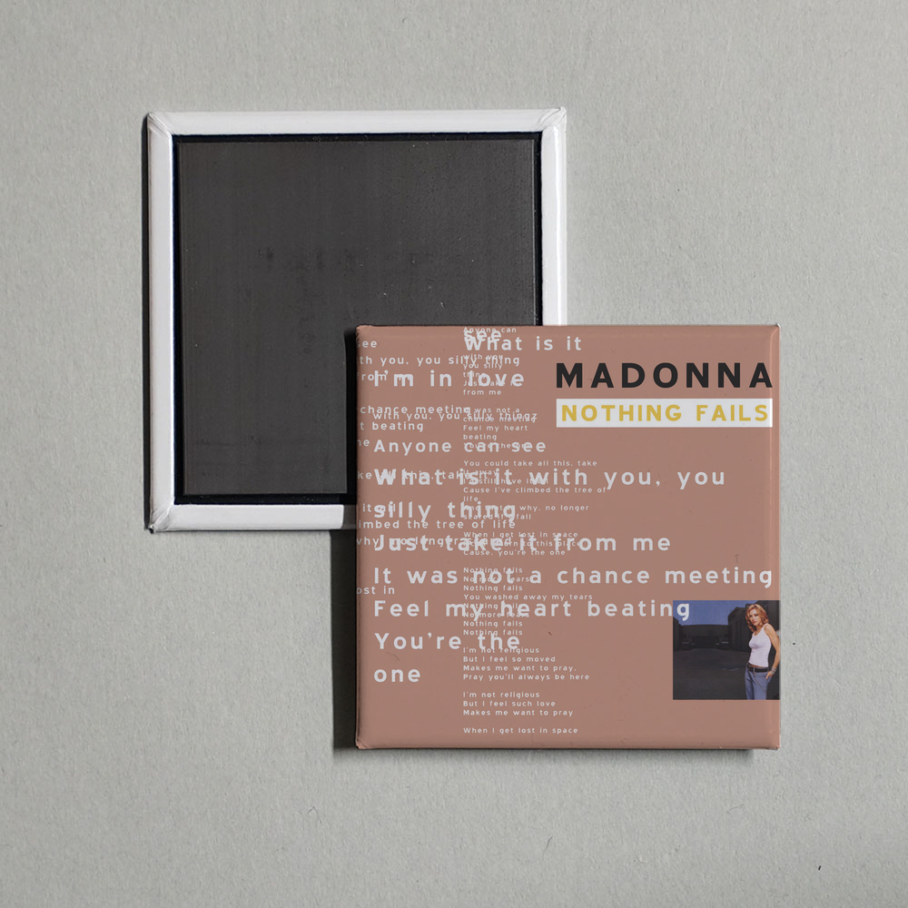 Madonna - Nothing Fails Album Cover Fridge Magnet