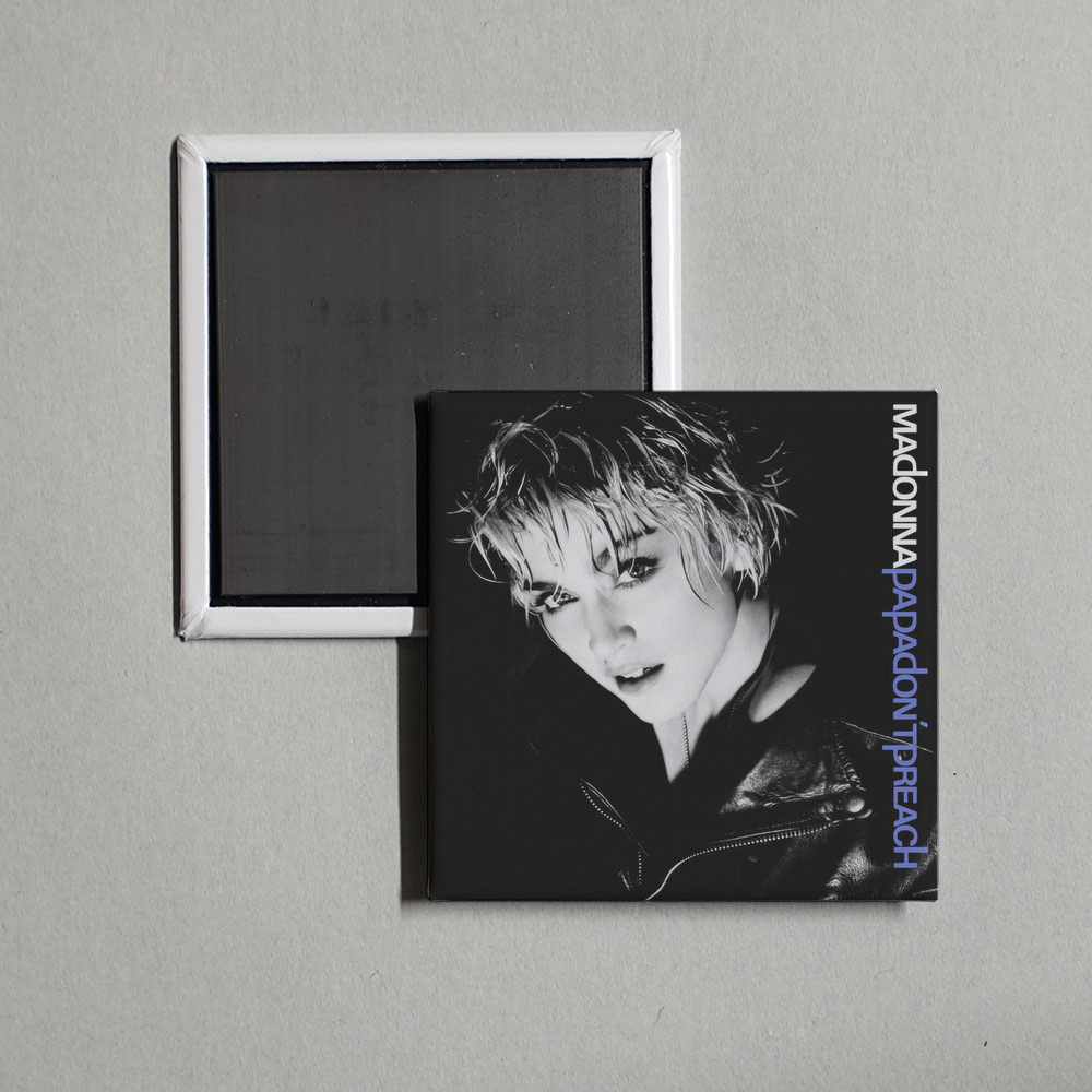 Madonna - Papa Don't Preach Album Cover Fridge Magnet