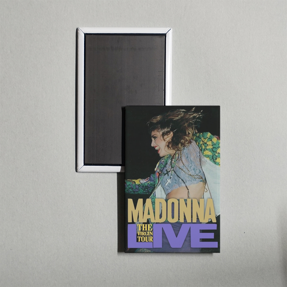 Madonna The Virgin Tour â€” Live Mini Movie Fridge Magnet