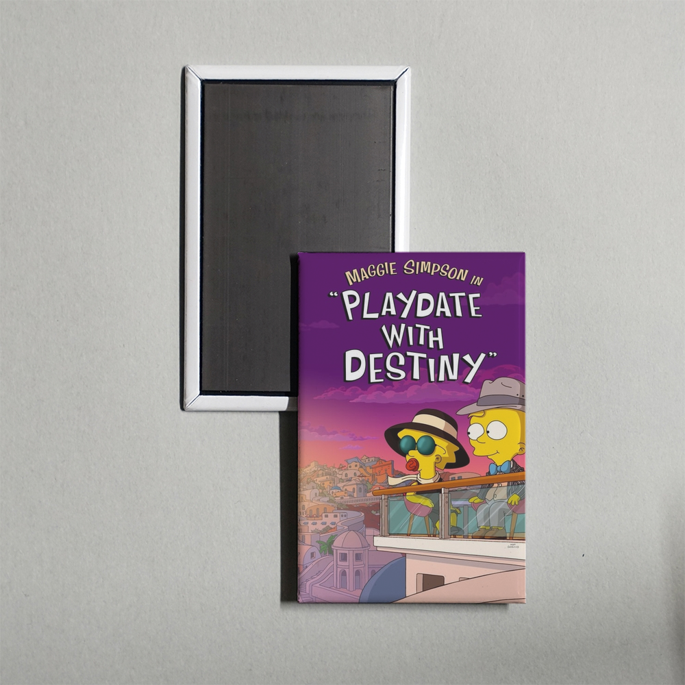 Maggie Simpson in Playdate with Destiny Mini Movie Fridge Magnet