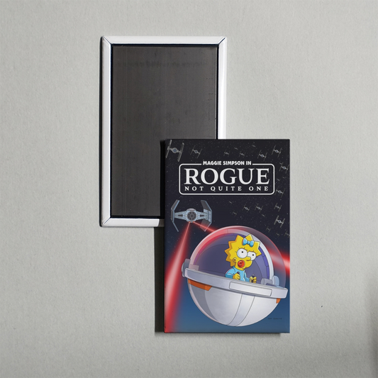 Maggie Simpson in Rogue Not Quite One Mini Movie Fridge Magnet