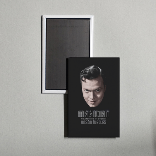 Magician The Astonishing Life and Work of Orson Welles Mini Movie Fridge Magnet