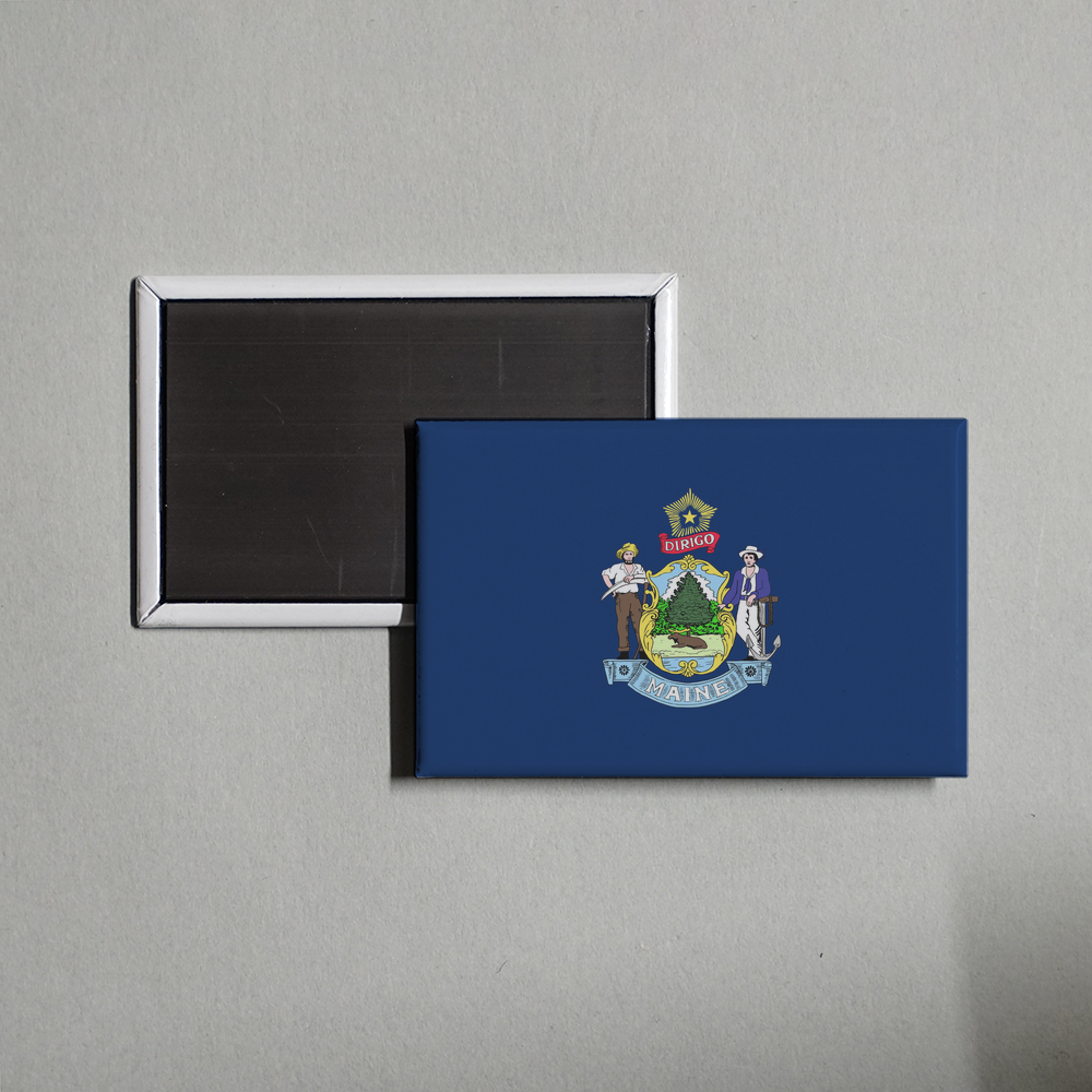 Maine State Flag Fridge Magnet Fridge Magnet