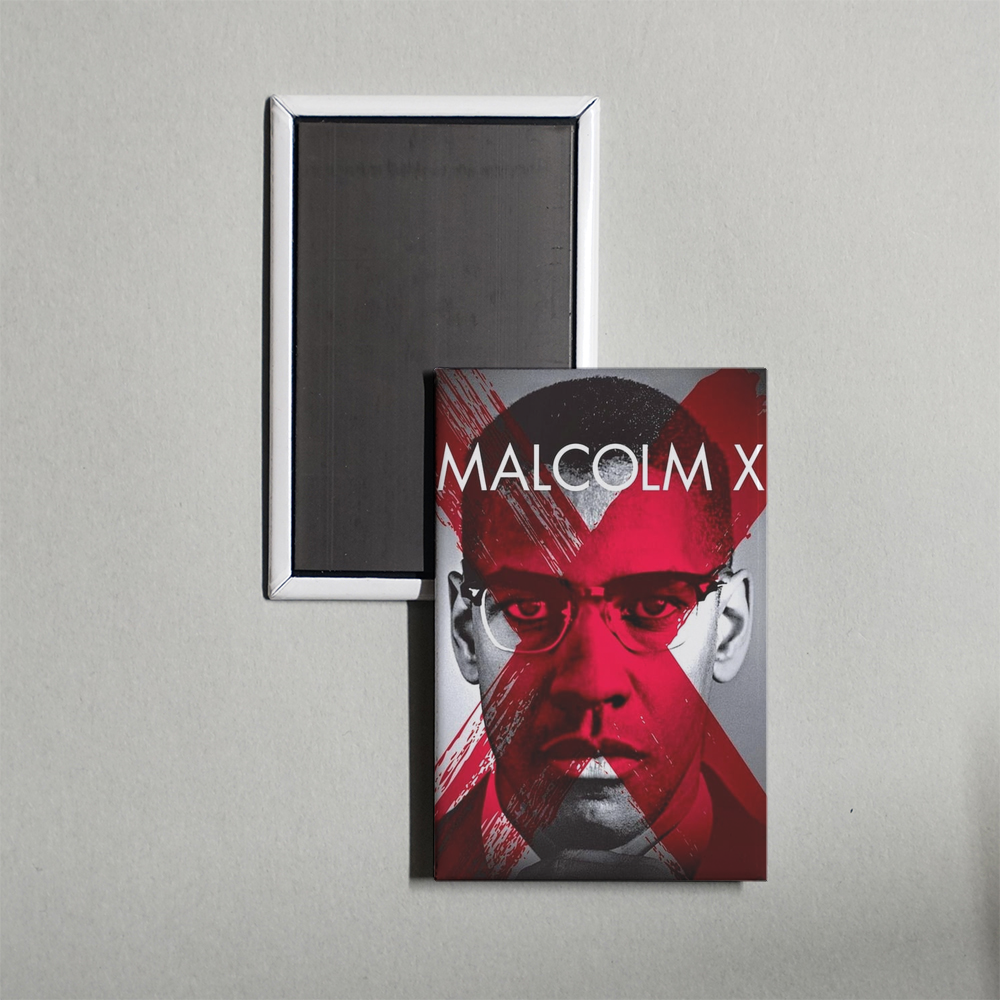 Malcolm X Mini Movie Fridge Magnet
