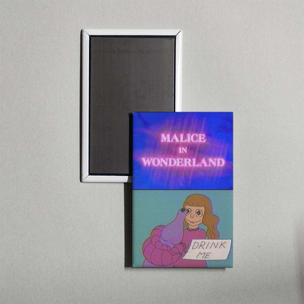 Malice in Wonderland Mini Movie Fridge Magnet