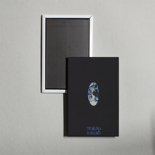 Man Belongs to the Earth Mini Movie Fridge Magnet