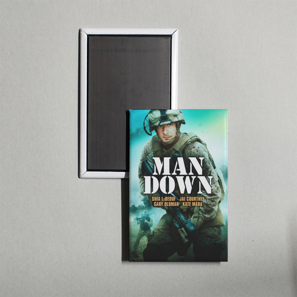 Man Down Mini Movie Fridge Magnet