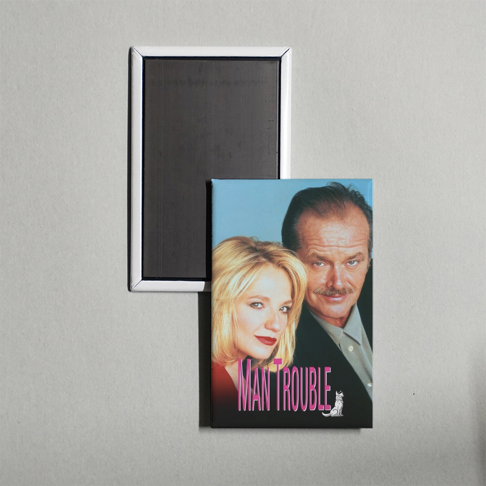 Man Trouble Mini Movie Fridge Magnet