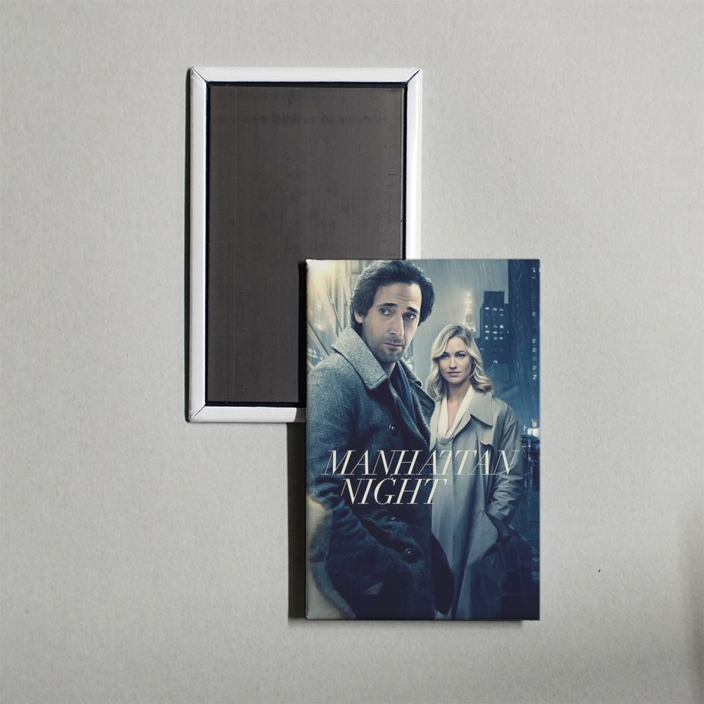 Manhattan Night Mini Movie Fridge Magnet
