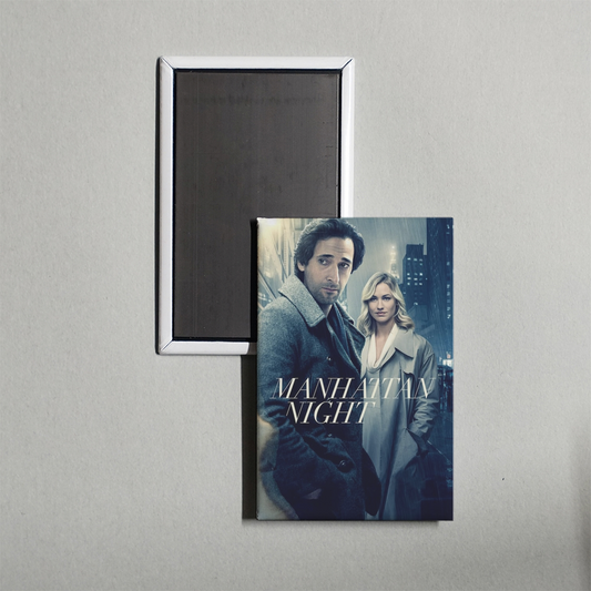 Manhattan Night Mini Movie Fridge Magnet