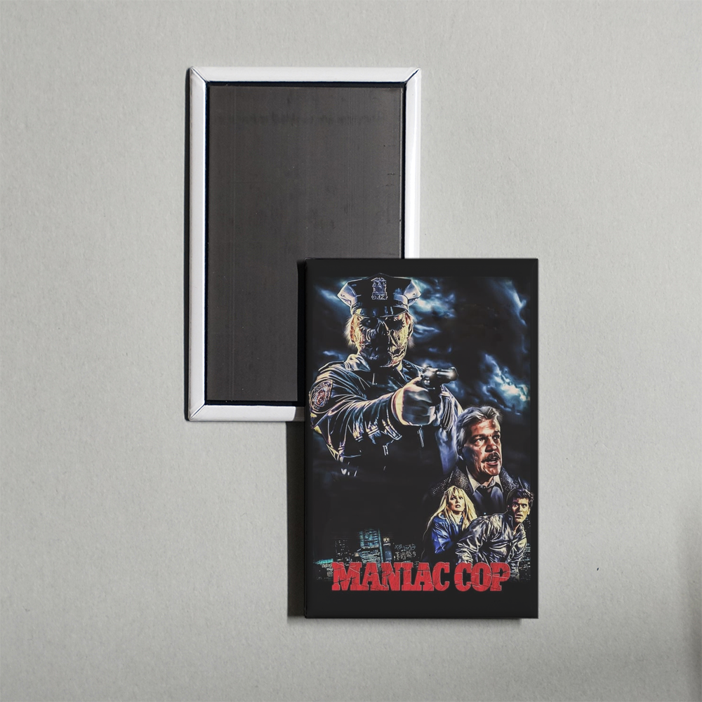 Maniac Cop Mini Movie Fridge Magnet