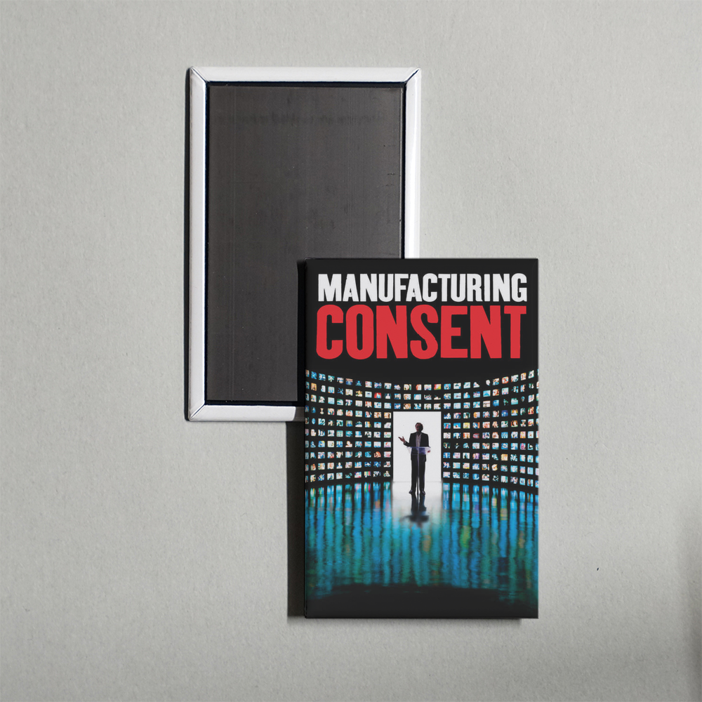 Manufacturing Consent Noam Chomsky and the Media Mini Movie Fridge Magnet