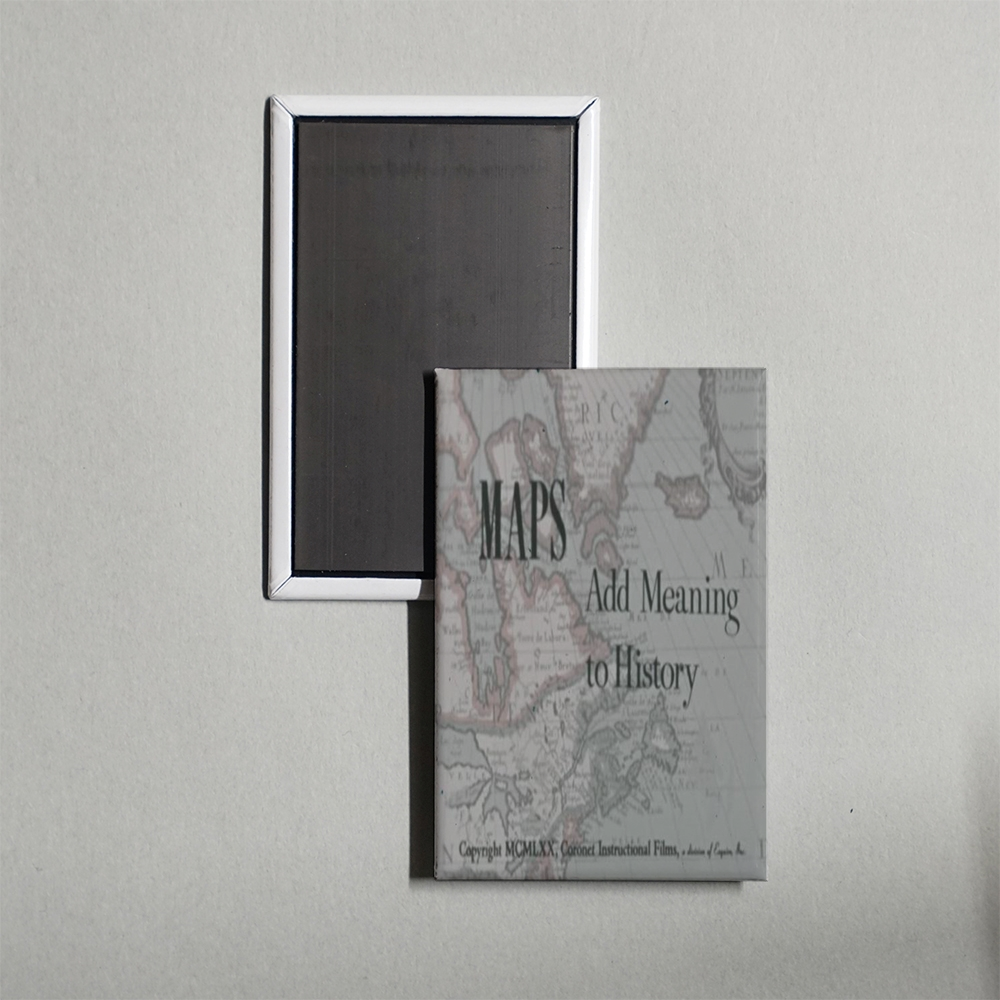 Maps Add Meaning to History Mini Movie Fridge Magnet