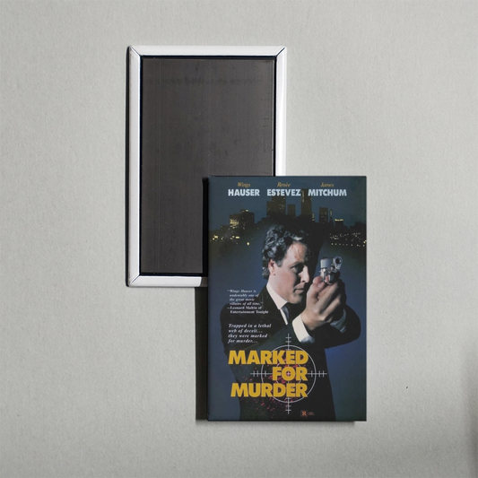 Marked for Murder Mini Movie Fridge Magnet