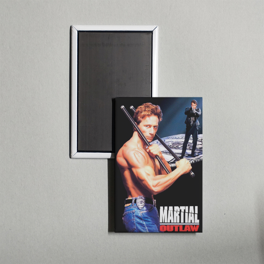 Martial Outlaw Mini Movie Fridge Magnet