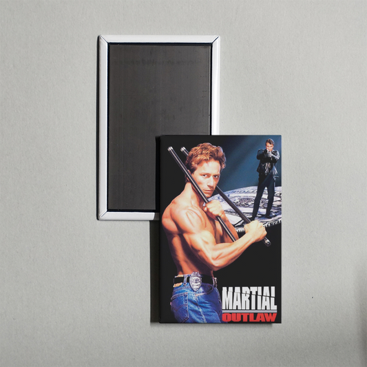 Martial Outlaw Mini Movie Fridge Magnet