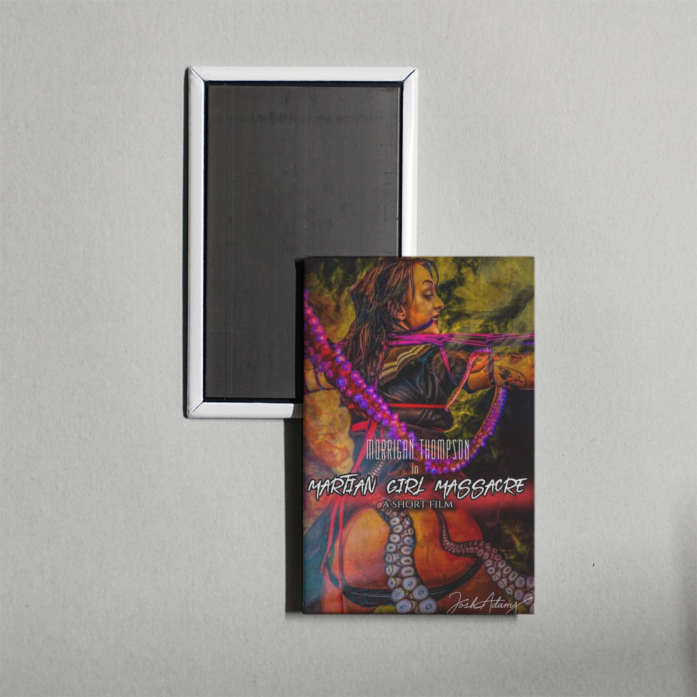 Martian Girl Massacre Mini Movie Fridge Magnet