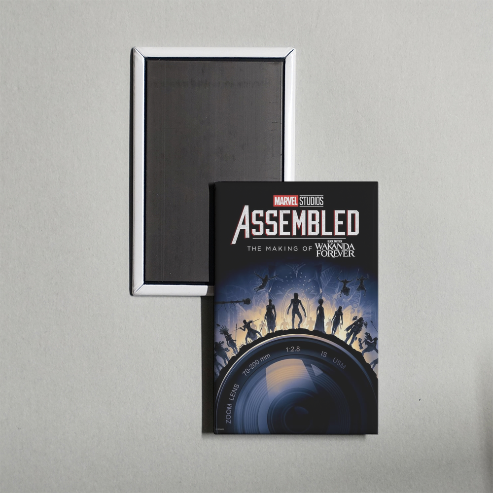 Marvel Studios Assembled The Making of Black Panther Wakanda Forever Mini Movie Fridge Magnet