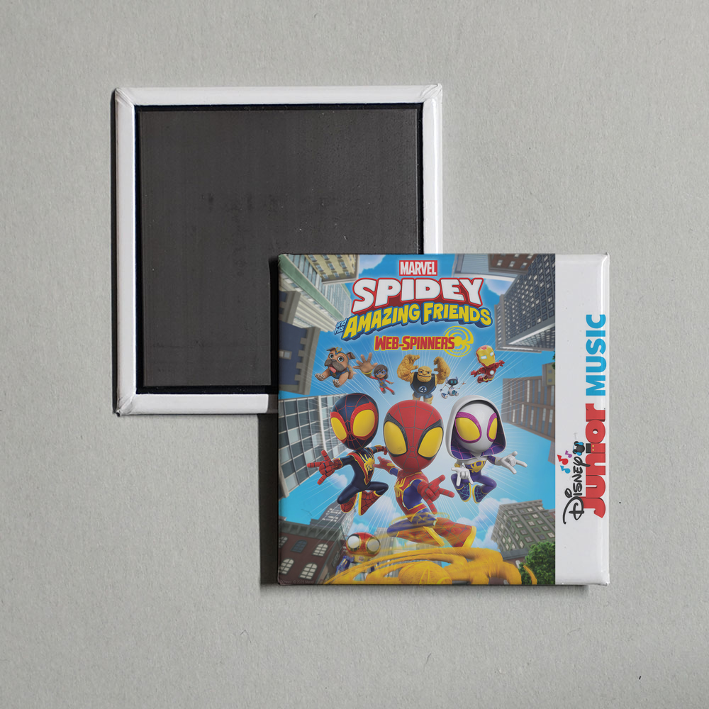 Marvel’s Spidey and His Amazing Friends - Cast - Disney Junior Music Marvel's Spidey and His Amazing Friends - Web-Spinners Album Cover Fridge Magnet