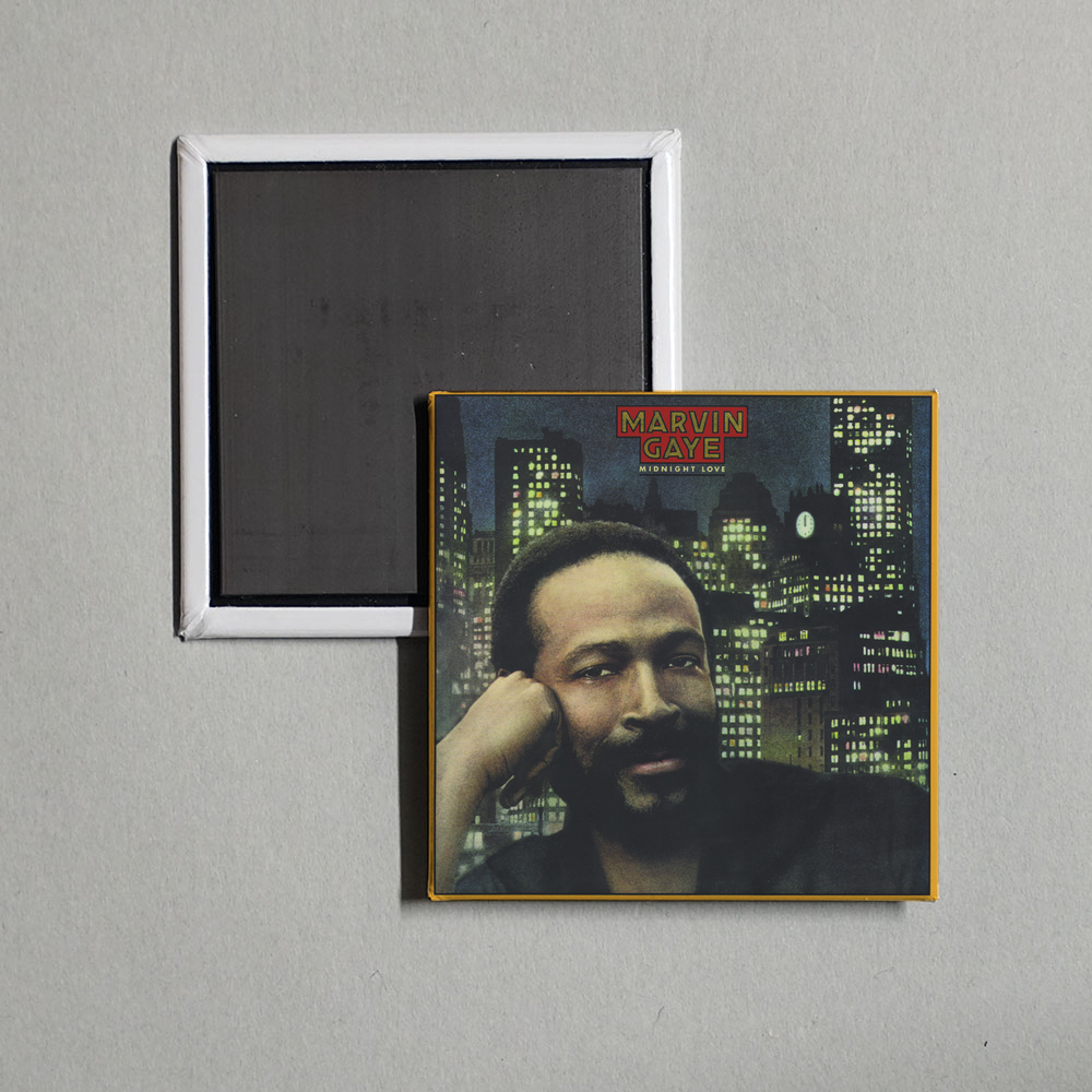 Marvin Gaye - Midnight Love Album Cover Fridge Magnet