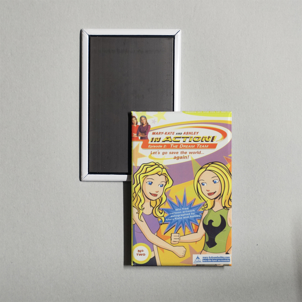 Mary-Kate and Ashley in Action TV Show Fridge Magnet