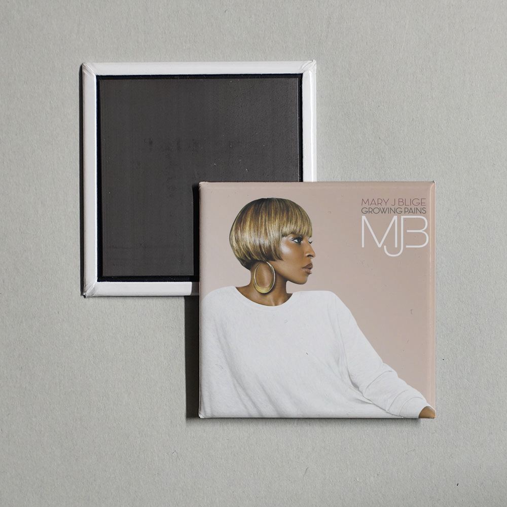 Mary J. Blige - Growing Pains Album Cover Fridge Magnet
