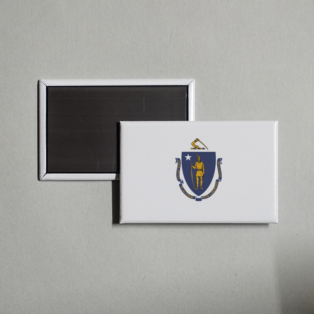 Massachusetts State Flag Fridge Magnet Fridge Magnet