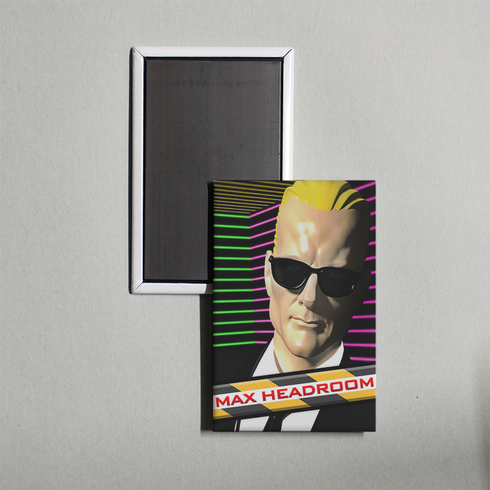 Max Headroom TV Show Fridge Magnet