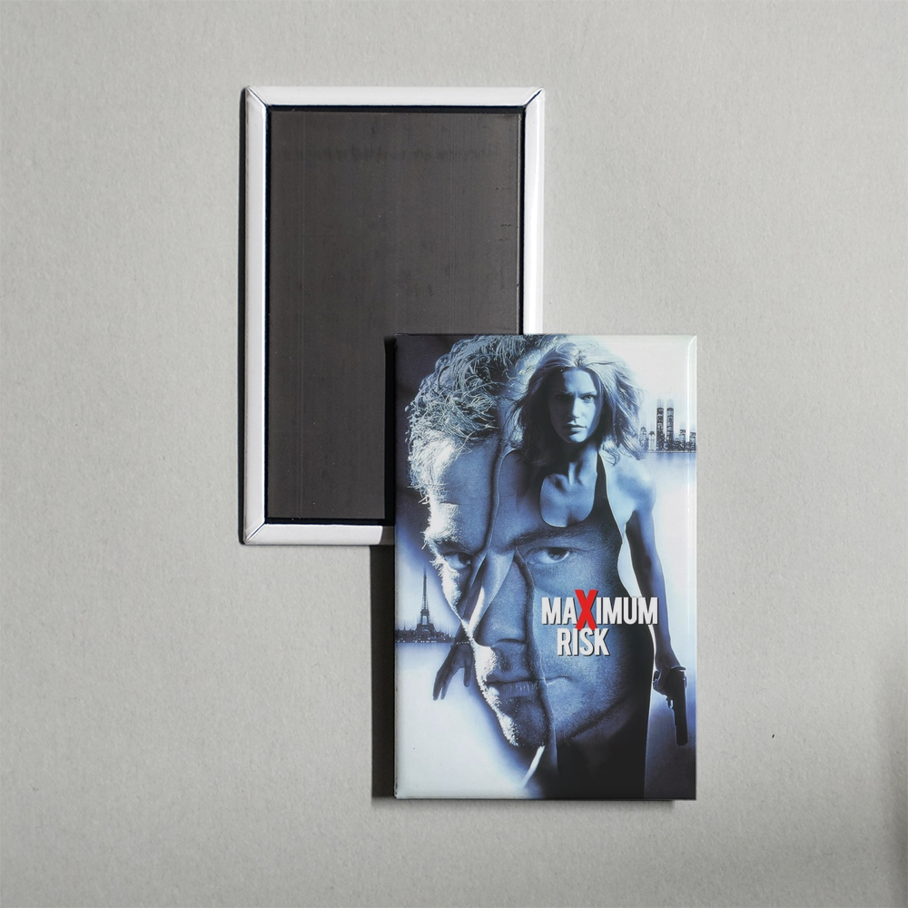 Maximum Risk Mini Movie Fridge Magnet