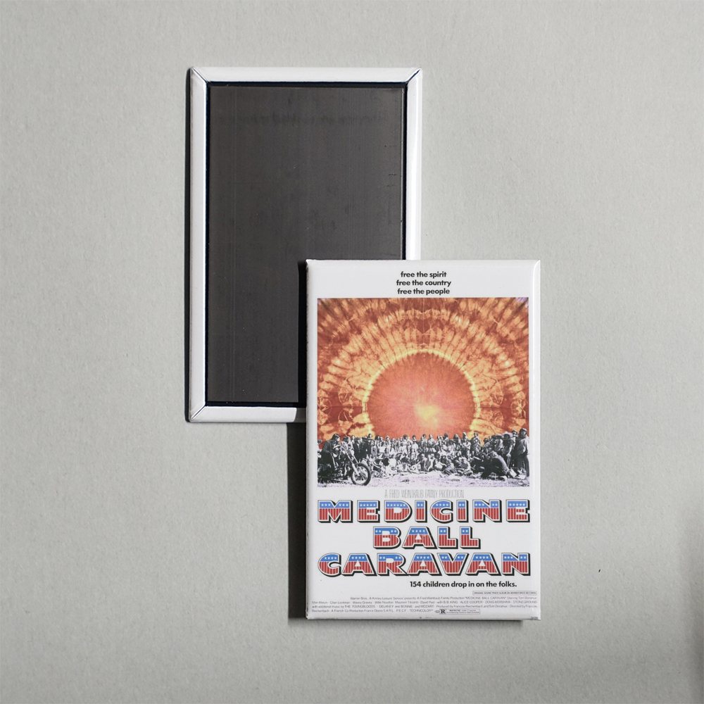 Medicine Ball Caravan Mini Movie Fridge Magnet