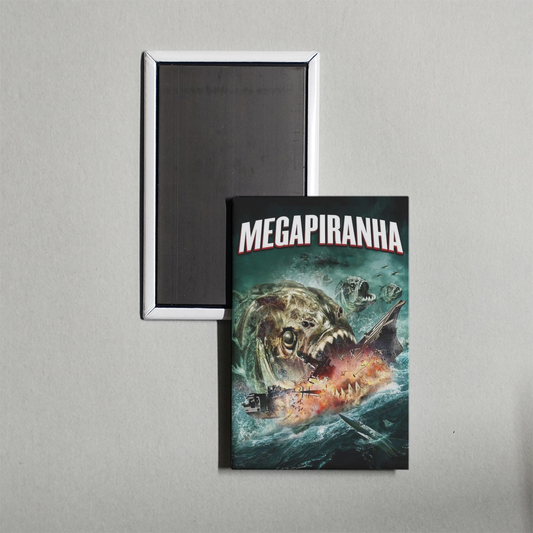Mega Piranha Mini Movie Fridge Magnet