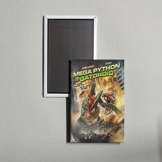 Mega Python vs. Gatoroid Mini Movie Fridge Magnet