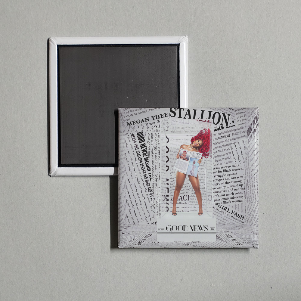 Megan Thee Stallion - Good News Album Cover Fridge Magnet