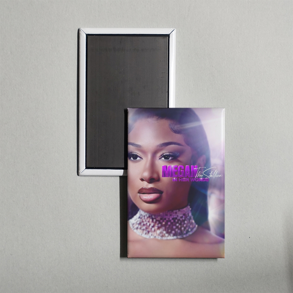 Megan Thee Stallion In Her Words Mini Movie Fridge Magnet