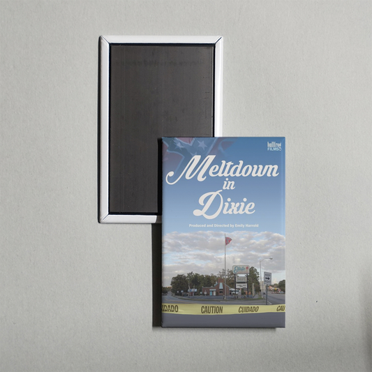 Meltdown in Dixie Mini Movie Fridge Magnet