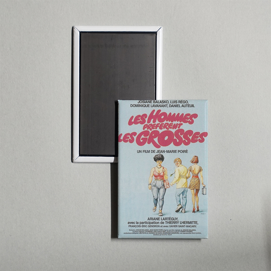 Men Prefer Fat Girls Mini Movie Fridge Magnet
