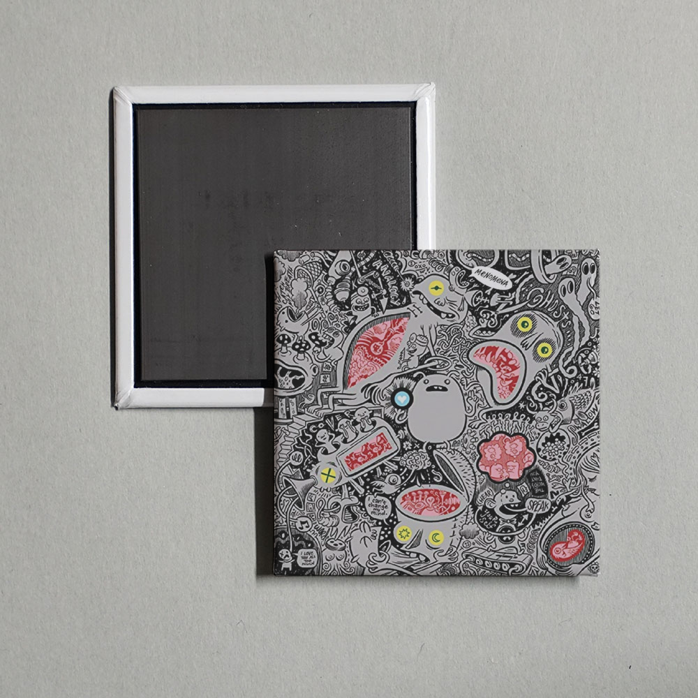 Menomena - Friend And Foe Album Cover Fridge Magnet