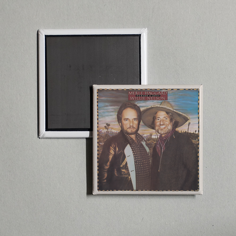 Merle Haggard - Pancho & Lefty Album Cover Fridge Magnet