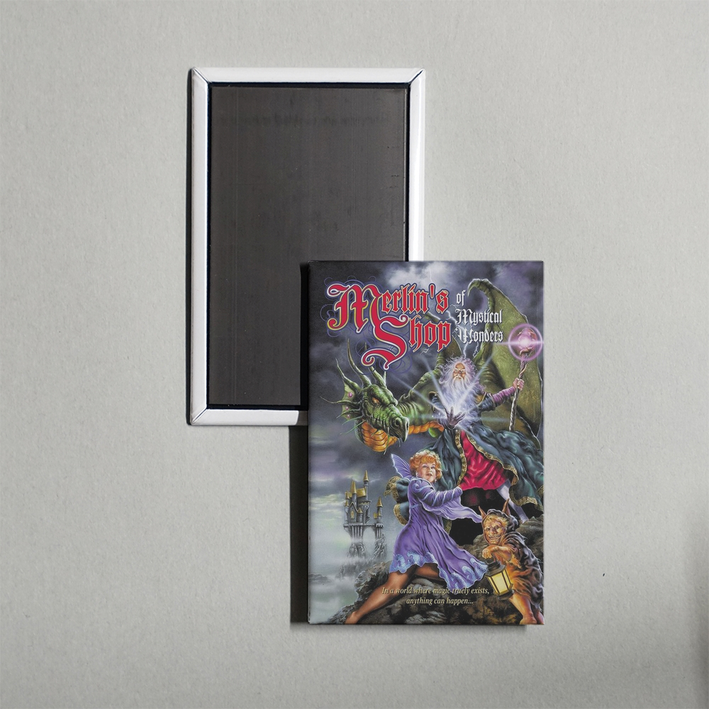 Merlin's Shop of Mystical Wonders Mini Movie Fridge Magnet