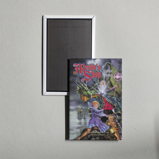 Merlin's Shop of Mystical Wonders Mini Movie Fridge Magnet