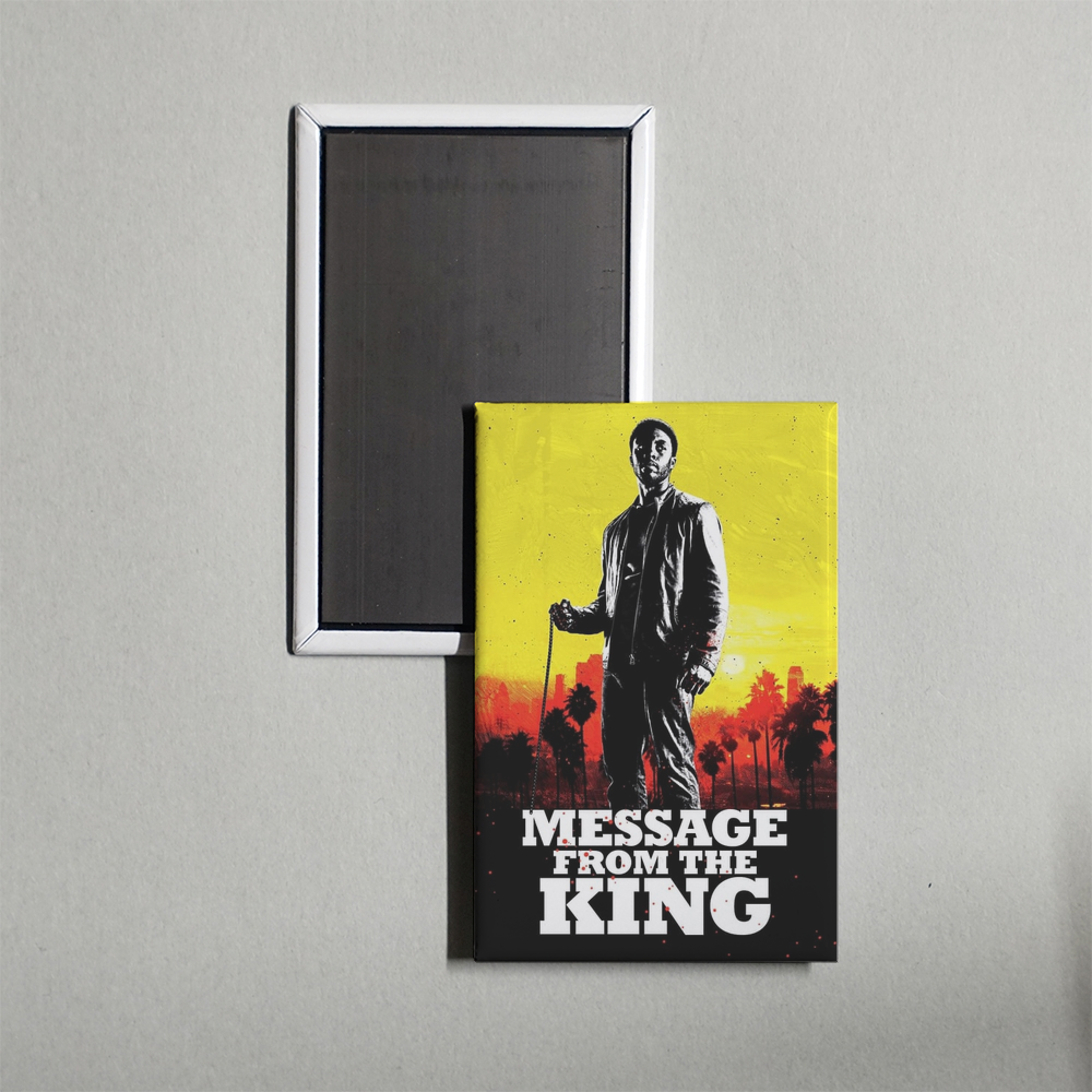 Message from the King Mini Movie Fridge Magnet