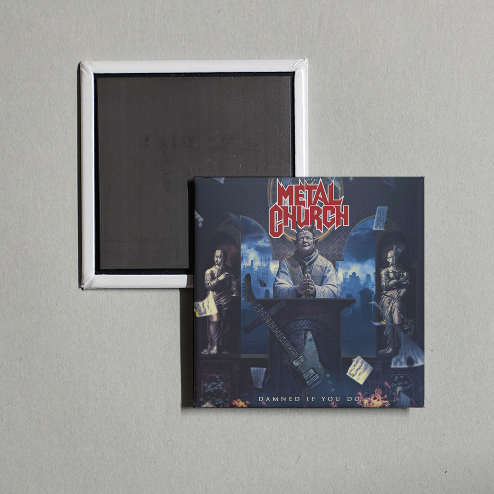 Metal Church - Damned If You Do Album Cover Fridge Magnet