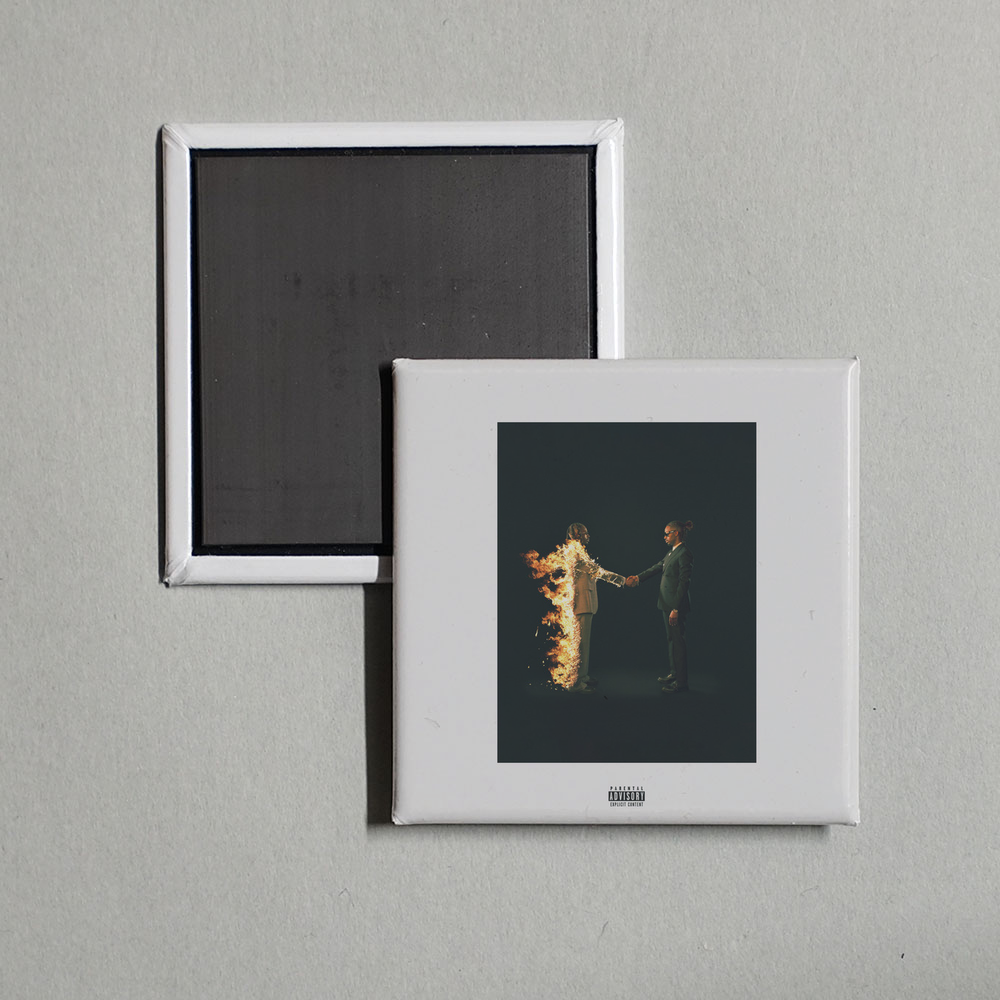 Metro Boomin - HEROES & VILLAINS Album Cover Fridge Magnet