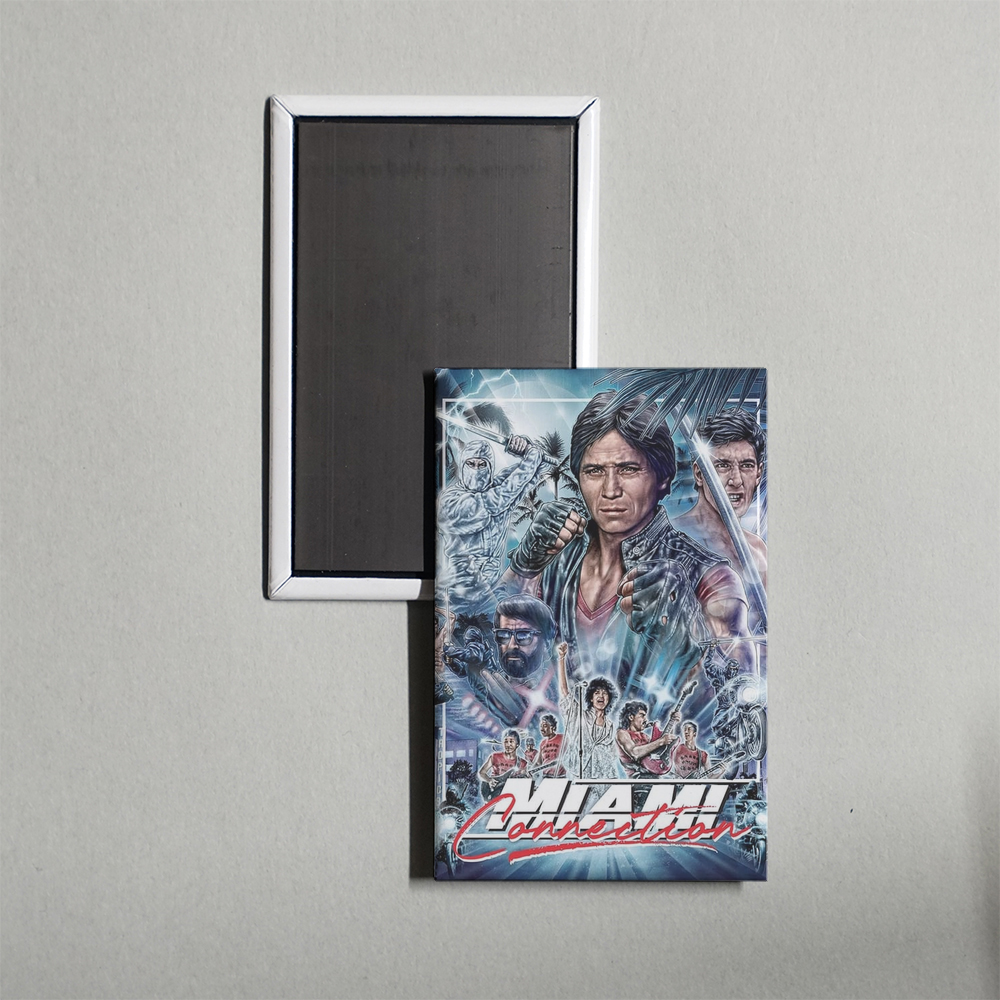 Miami Connection Mini Movie Fridge Magnet