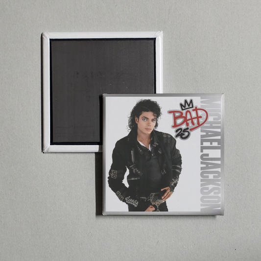 Michael Jackson - Bad 25th Anniversary Album Cover Fridge Magnet