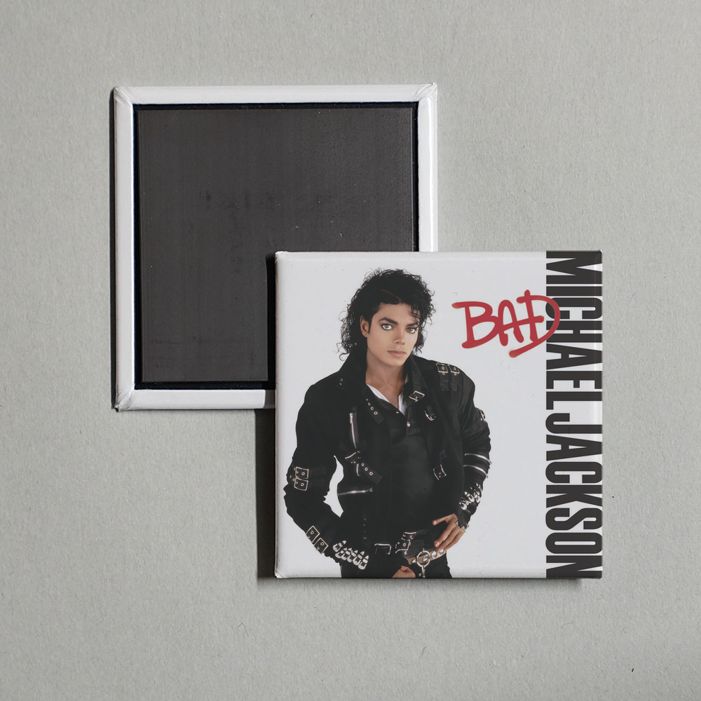 Michael Jackson - Bad (Remastered) Album Cover Fridge Magnet