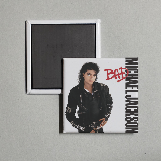 Michael Jackson - Bad (Remastered) Album Cover Fridge Magnet